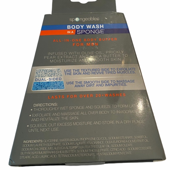 Spongeable Body Wash in a Sponge 4-in-1 for Men - Picture 3 of 6